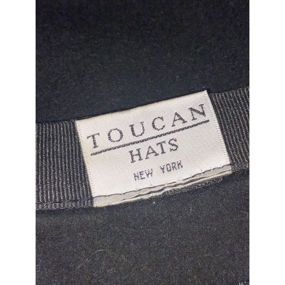 Vintage Toucan New York  Women’s Black Hat 100% Wool & Silk EUC main image 13